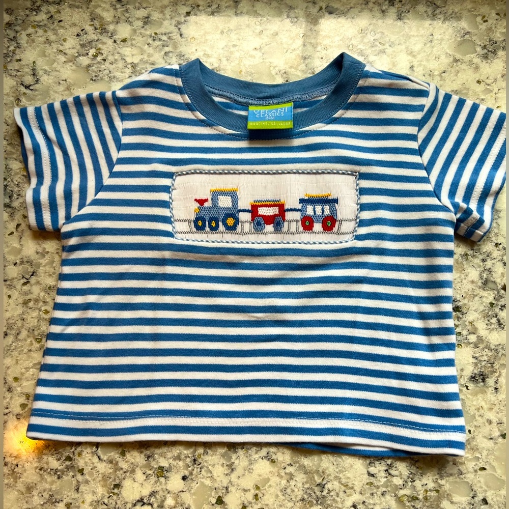 Smocked Train Shirt 🚂
